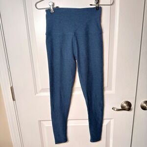 Beyond Yoga x Peloton Space Dye High Waisted Leggings Blue Heathered 7/8 Length